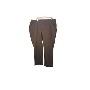 NWT Napa valley women’s plus size comfort waistband brown pull on pants 22W
